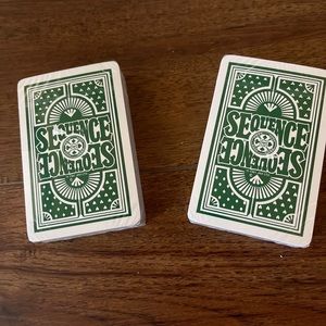 Sequence Board Game Replacement Cards Sealed 2 Decks